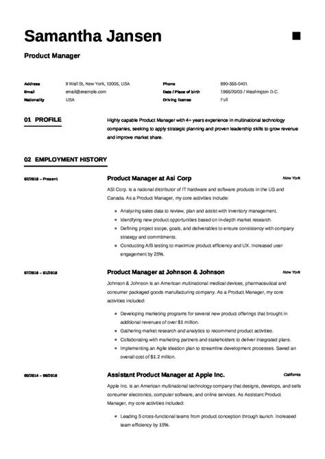 A detailed guide to resume formats. Pin di Resume Example