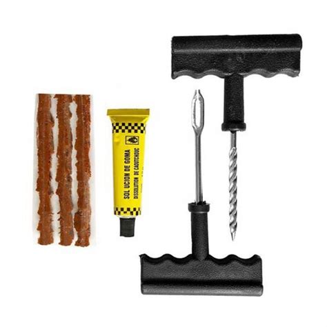 Tubeless Tire Puncture Plug Repair Kit For Cars Motorcycles Fiza Pk