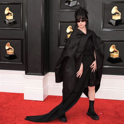 Billie Eilish At The 2022 Grammys Red Carpet