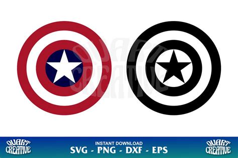 Captain America Shield Svg Vector Gravectory