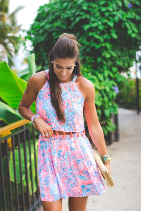 Lilly Pulitzer Crop Top And Skirt Set A Southern Drawl