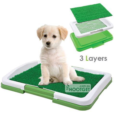 Drains grass mat, keeping it away from urine. Puppy Dog Potty Toilet Tray With Grass Mat | Free Shipping* Lowest Price* HOOTGET.com.au