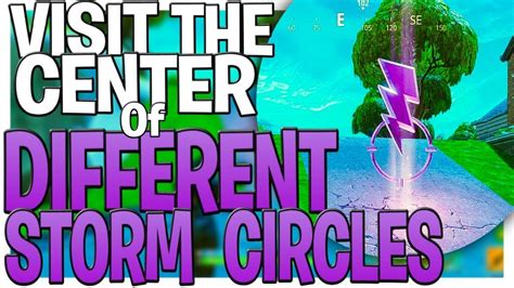 How To Do The Visit The Center Of Different Storm Circles In A Single