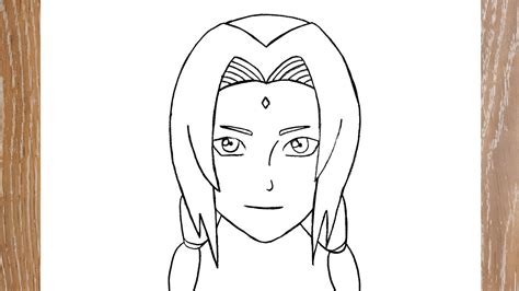 How To Draw Tsunade Step By Step Youtube