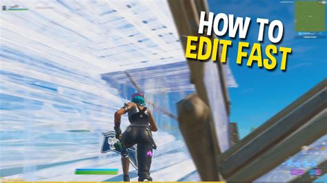How To Edit Fast In Fortnite Edit Like Raider464ld Youtube