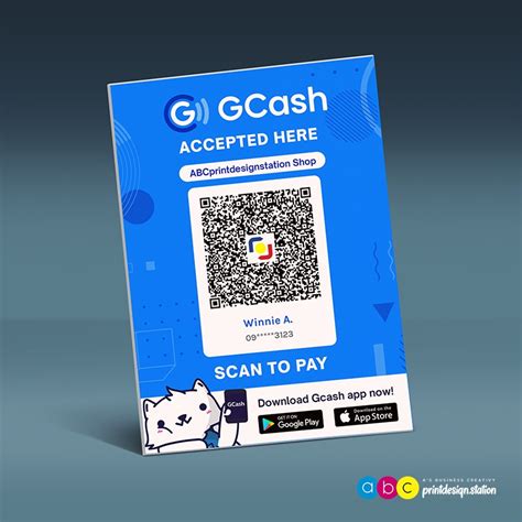 GCASH QR Code Board Standee Shopee Philippines