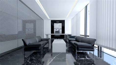 Modern Luxury Office Manager Room Scene 3d Model