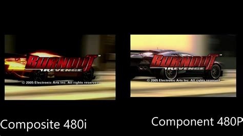 Burnout Revenge 480i Composite Vs 480p Component Youtube