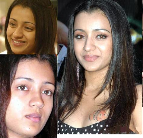 bollywood and tollywood actor actress photos with and without makeup