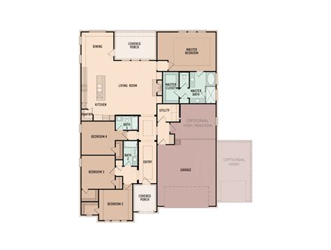 2 Bedroom With Office And Master Suite Plans Master Bedroom