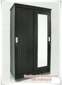 Jual lemari pakaian 2 pintu sliding kayu jati minimalis. Lemari Jati Sliding 2 Pintu, lemari jati sliding, lemari ...
