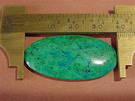 Chrysocolla Stone Cabochon Oval 39mm Vibrant Green Blue 76ct Etsy