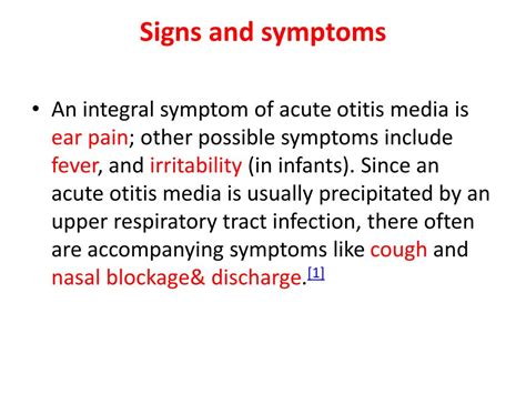 Otitis Media Signs