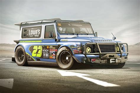 Comment down below and follow me on instagram and twitter. NASCAR Land Rover Defender by Yasid Design | HiConsumption