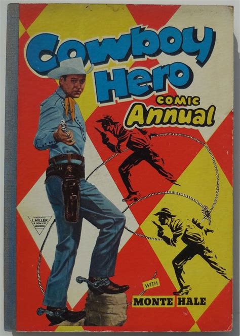 Superb C1950s Vintage Cowboy Hero Comic Annual With Monte Haleretro
