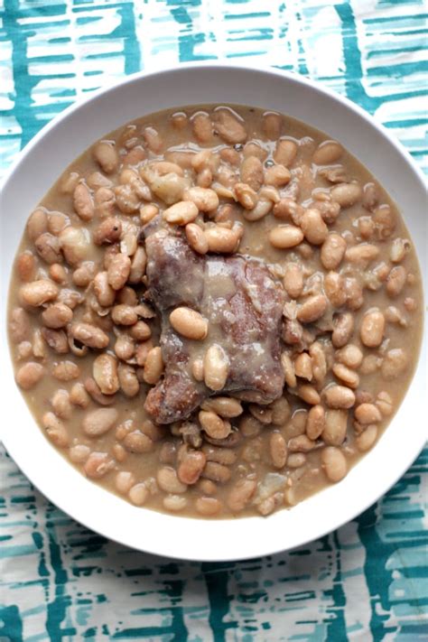 Ham Hocks And Pinto Beans Cooked Pinto Beans With Ham Hock And Hot