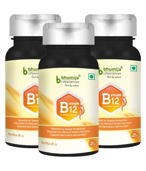 Get vitamin b 12 at best price from vitamin b 12 retailers, sellers, traders, exporters & wholesalers listed at exportersindia.com. BHUMIJA LIFESCIENCES Vitamin B12 1500 mcg Chewable 180 no ...