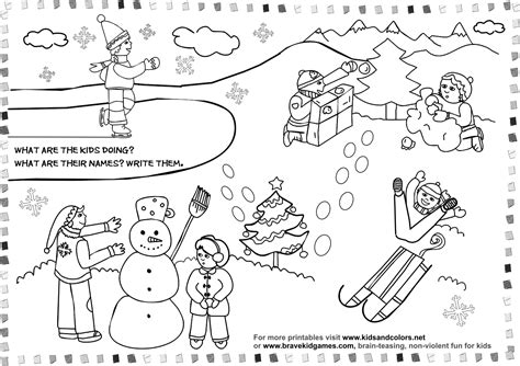 Coloring Pages Crafts And Worksheets For Preschooltoddler And Winter