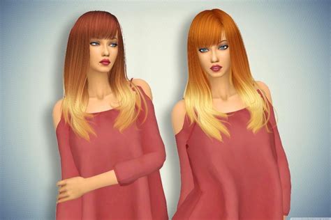 Sims 4 Hairs Pllumbobbilypixels Anto`s Romance Hair Retextured