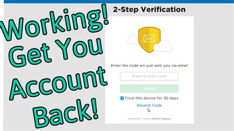 Roblox 2 Step Verification Is Working Again Get Your Account Back
