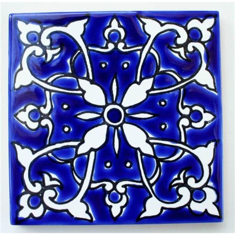 Blue Mediterranean Ceramic Tile Bathroom Tiles Kitchen Backsplash