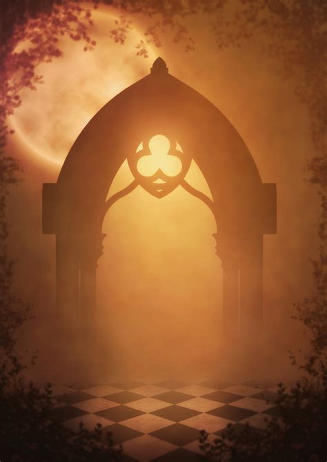Kostenlose Foto Fantasie Tor Mond Hintergrundbild Gotisch