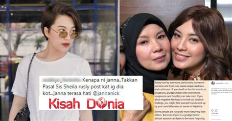 Tidak kisah dengan tanggapan orang ramai, termasuk kononnya janna ialah artis kesayangannya, sheila yang juga pemenang lima kali trofi artis komedi. "Kalau Kau Sayang Banyak, Sakit Pun Kena Banyak..." - Muat ...