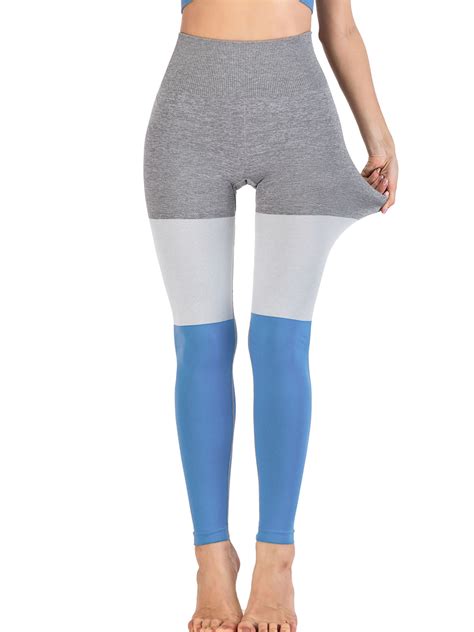 Sayfut Women S Capri Yoga Pants Seamless High Waisted Workout