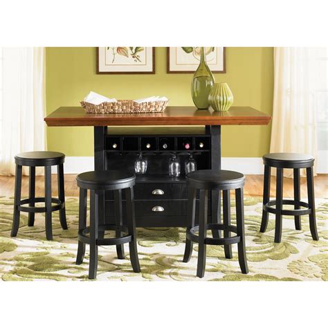 20 results for bar stools and table. Liberty Furniture 5 Piece Kitchen Island Set | Pub table ...