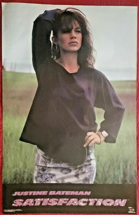 Vintage 1988 Justine Bateman Satisfaction 34 X22 Poster Nos 1980 89