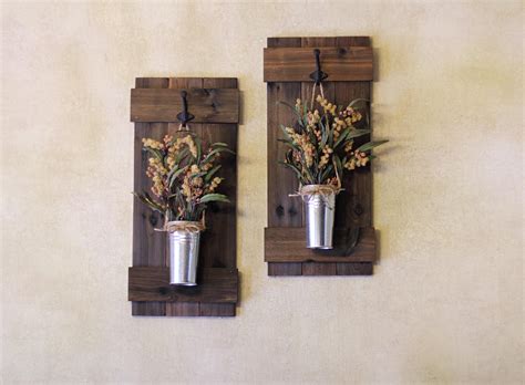 The galvanized letters on the wall are blocky and practical. Indoor Shutter Decor, Hanging Wall Planters, Rustic Wall Decor, Galvanized Planters, Rustic Home ...