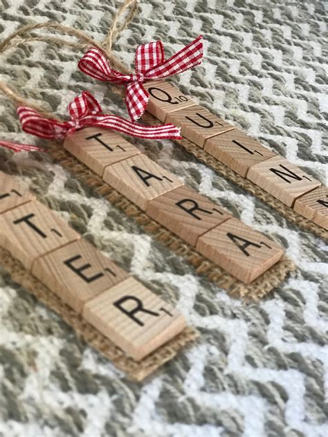 Pin On Scrabble Ornaments