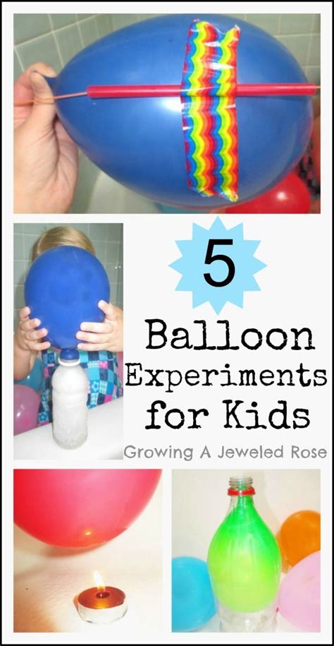 5 Fun Balloon Experiments For Kids Kids Love Balloons And These