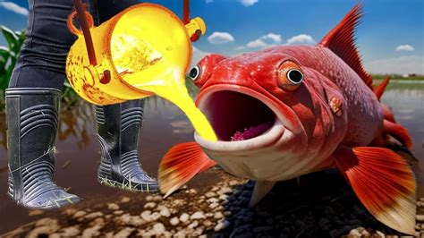 Lava Vs Magikarp Fish In Real Life Experiment Youtube