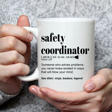Funny Safety Coordinator T Mug For Men And Women L For Etsy