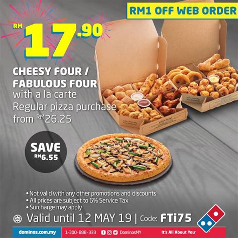 On the lookout for fresh ebay deals to save money? Domino's Pizza Coupon April / May 2019 - Coupon Malaysia ...
