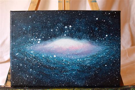 Galaxy Painting Acrylic On Canvas This Piece Was Inspired By The