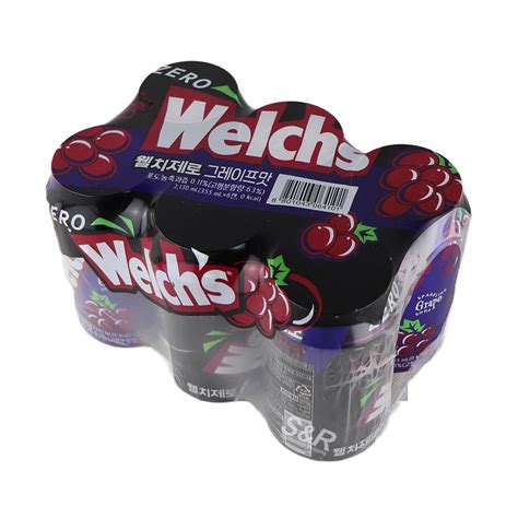 Welchs Zero Sparkling Grape Soda 355ml X 6pcs