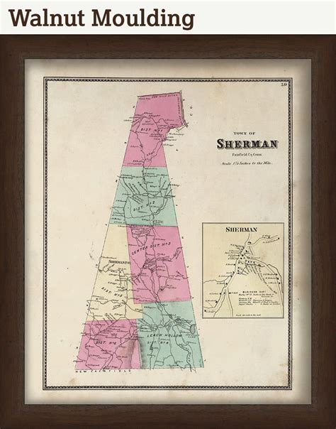 Sherman Connecticut Map 1867