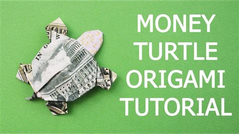 Money Turtle Origami Dollar Animal Tutorial Diy Folded No Glue And Tape
