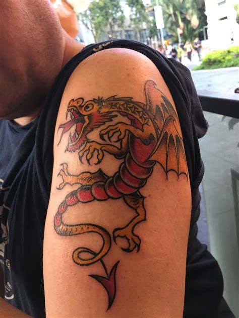 Sailor Jerry Dragon Inked By Jaws At Johnny Two Thumbs In Singapore