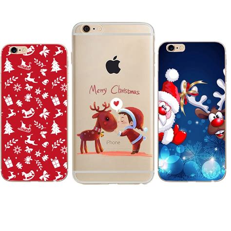 Merry Christmas Case For Iphone 7 Case Santa Claus Snowman Back Cover