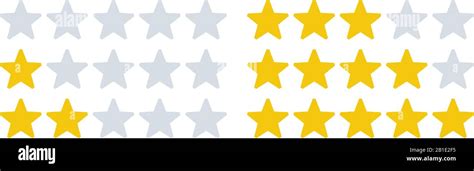 Rating Stars Icons Star Rates Feedback Ratings And Rate Review Five