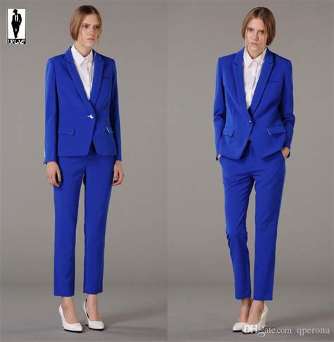 2018 Ur 19 Custom Made Royal Blue Bussiness Formal Elegant Women Suit