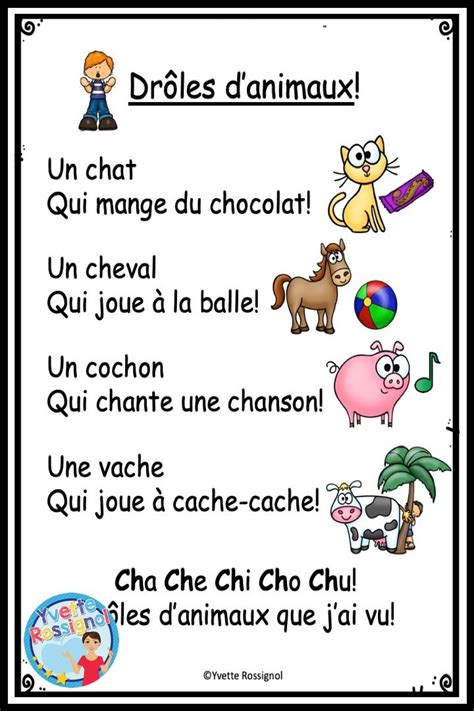 Comptine Et Activit S Pour Le Son Ch I French Phonics Activities