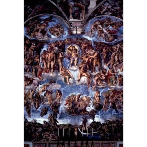 The Last Judgment Fresco By Michelangelo Buonarroti 14751564 Italy