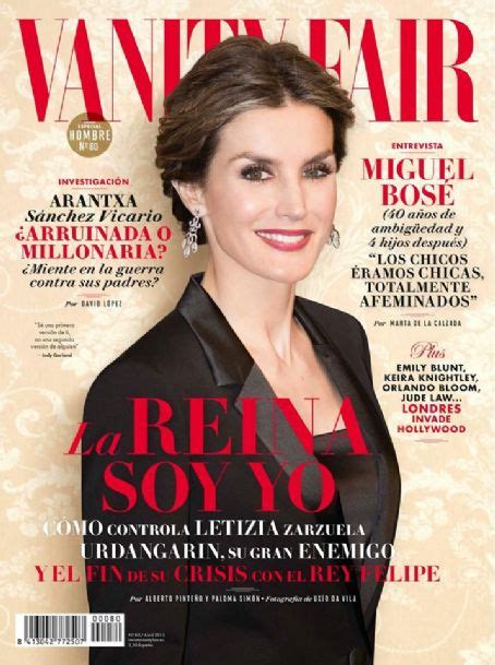 Queen Letizia Of Spain Vanity Fair Magazine April 2015 Cover Photo Spain