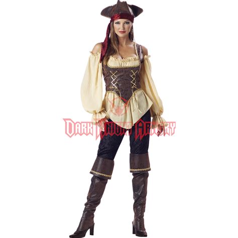 Rustic Pirate Lady Women S Costume Pirate Wench Costume Female Pirate Costume Wench Costume