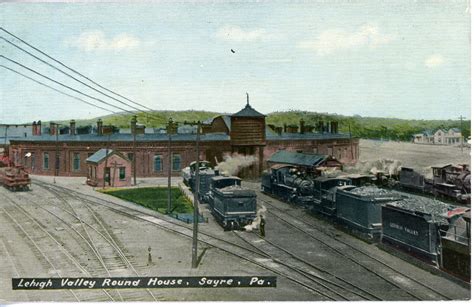 The National Railroad Postcard Museum Sayre Pennsylvania Roundhouse