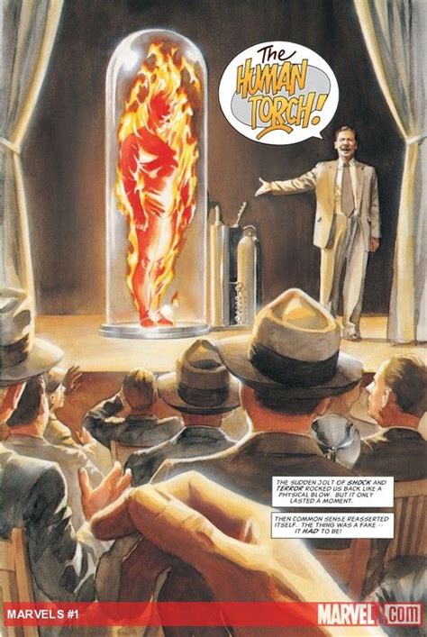Marvels 1 Introducing The Original Human Torch By Alex Ross Marvel